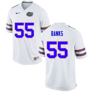 Men's Florida Gators #55 Noah Banks NCAA Nike White Authentic Stitched College Football Jersey WOX6762QY